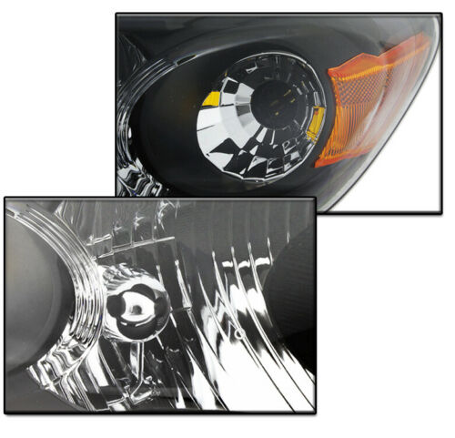 2009-2014 Toyota Matrix Par Focos Fondo Negro (Chofer & Pasajero) - PAL Auto Parts