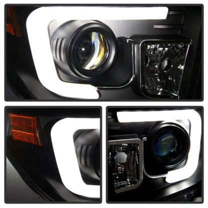 2014-2017 Toyota Tundra Par Focos Fondo Negro LED DRL turn Signal ( Chofer & Pasajero) - PAL Auto Parts