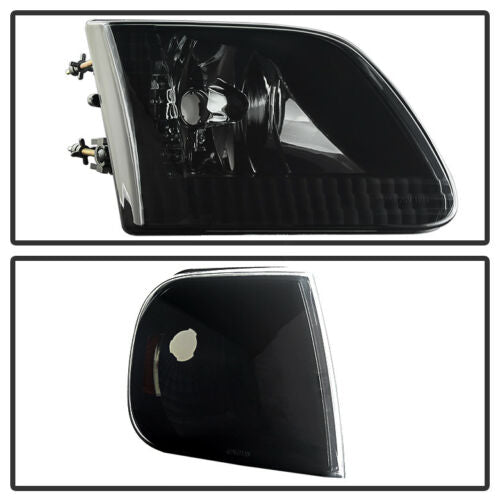 1997-2003 Ford F-150 Expedition Par Focos Fondo Black Smoke (Chofer & Pasajero) - PAL Auto Parts