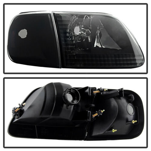 1997-2003 Ford F-150 Expedition Par Focos Fondo Black Smoke (Chofer & Pasajero) - PAL Auto Parts
