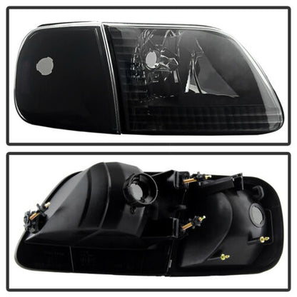 1997-2003 Ford F-150 Expedition Par Focos Fondo Black Smoke (Chofer & Pasajero) - PAL Auto Parts
