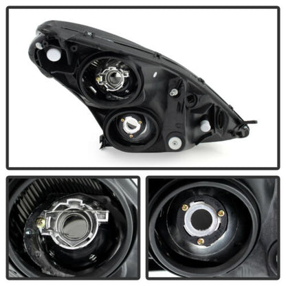 2000-2005 Toyota Celica Par Focos Fondo Negro ( Chofer & Pasajero) - PAL Auto Parts