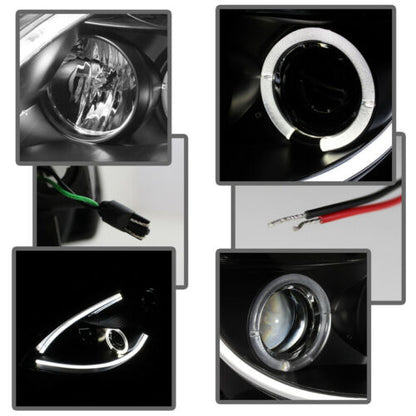 2010-2012 NISSAN ALTIMA SEDAN PAR FOCOS FONDO NEGRO LED TUBE PROJECTOR ( CHOFER & PASAJERO) - PAL Auto Parts