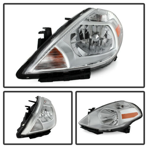 2007-2012 NISSAN VERSA PAR FOCOS FONDO CROMADO (CHOFER & PASAJERO) - PAL Auto Parts