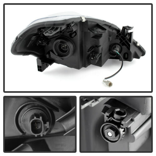 2007-2012 NISSAN VERSA PAR FOCOS FONDO CROMADO (CHOFER & PASAJERO) - PAL Auto Parts