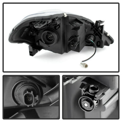 2007-2012 NISSAN VERSA PAR FOCOS FONDO CROMADO (CHOFER & PASAJERO) - PAL Auto Parts