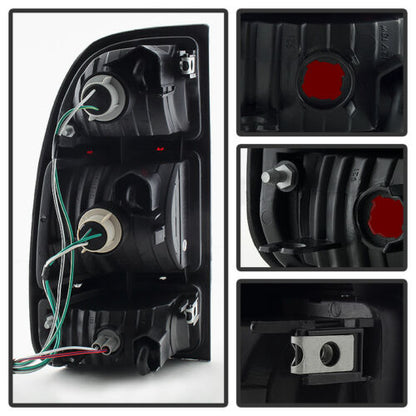 2000-2004 TOYOTA TUNDRA PAR FOCOS TRASEROS FONDO SMOKE (Chofer & Pasajero) - PAL Auto Parts
