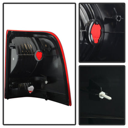 2002-2005 Ford Explorer Par Focos Traseros Fondo Cromado (Chofer & Pasajero) - PAL Auto Parts