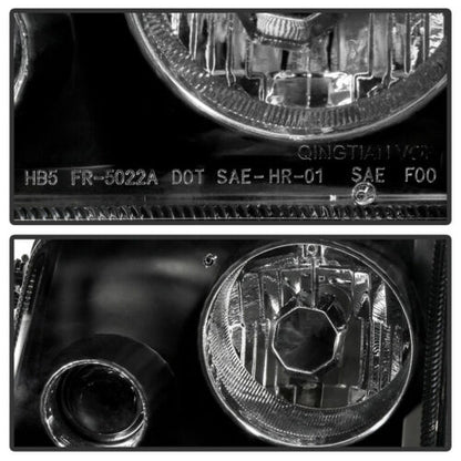 1993-1997 Ford Ranger Par Focos Delanteros Fondo Negro (Chofer & Pasajero) - PAL Auto Parts