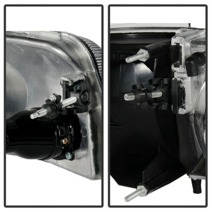 1993-1997 Ford Ranger Par Focos Delanteros Fondo Negro (Chofer & Pasajero) - PAL Auto Parts