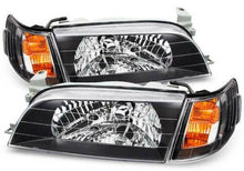 Cargar imagen en el visor de la galería, 1993-1997 Toyota Corolla JDM Par Focos Fondo Negro (Chofer &amp; Pasajero) - PAL Auto Parts
