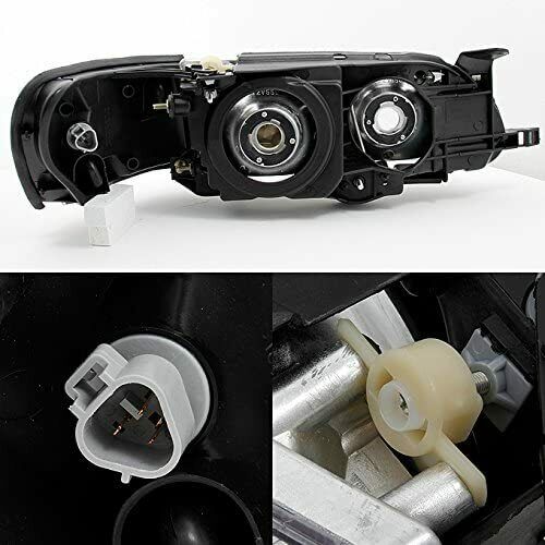 1993-1997 Toyota Corolla DX Par Focos Fondo Negro (Chofer & Pasajero) - PAL Auto Parts
