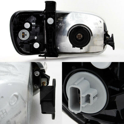 2000-2004 Toyota Tundra Par Focos Fondo Negro (Chofer & Pasajero) - PAL Auto Parts