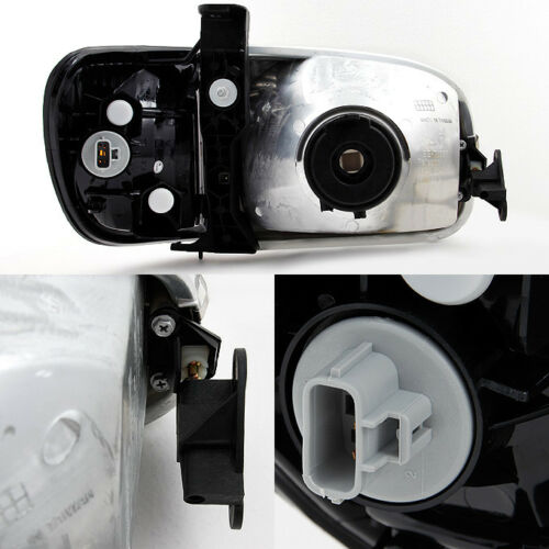2000-2004 Toyota Tundra Par Focos Fondo Negro (Chofer & Pasajero) - PAL Auto Parts
