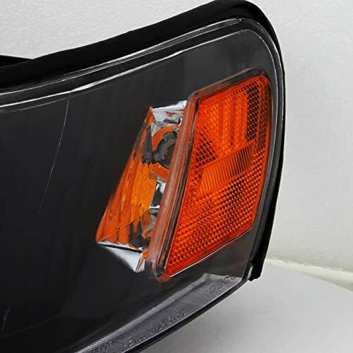 1993-1997 Toyota Corolla DX Par Focos Fondo Negro (Chofer & Pasajero) - PAL Auto Parts