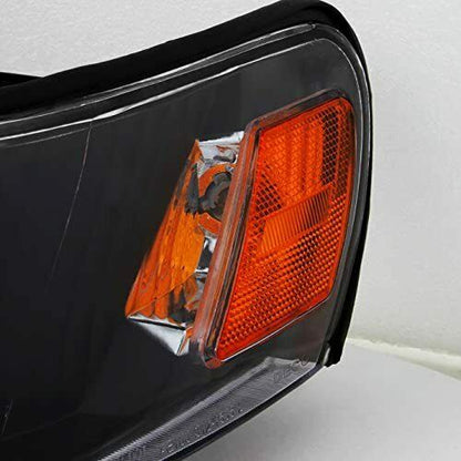 1993-1997 Toyota Corolla DX Par Focos Fondo Negro (Chofer & Pasajero) - PAL Auto Parts
