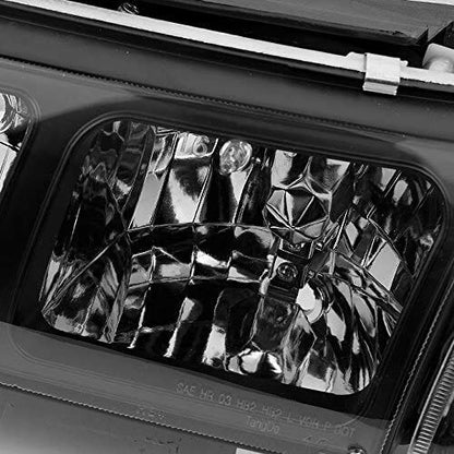 1993-1997 Toyota Corolla DX Par Focos Fondo Negro (Chofer & Pasajero) - PAL Auto Parts