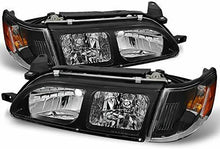 Cargar imagen en el visor de la galería, 1993-1997 Toyota Corolla DX Par Focos Fondo Negro (Chofer &amp; Pasajero) - PAL Auto Parts
