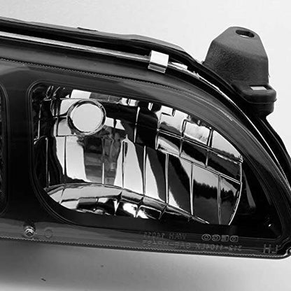 1993-1997 Toyota Corolla DX Par Focos Fondo Negro (Chofer & Pasajero) - PAL Auto Parts