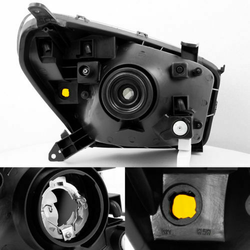 2001-2003 Toyota RAV4 Par Focos Fondo Negro (Chofer & Pasajero) - PAL Auto Parts