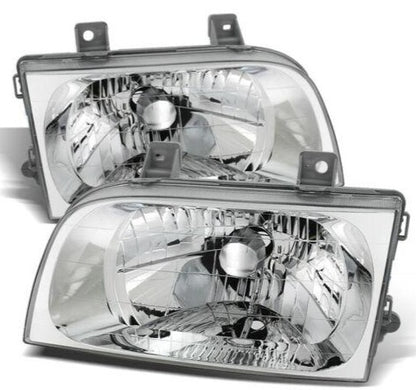1998-2002 Kia Sportage Par Focos Fondo Cromado (Chofer & Pasajero) - PAL Auto Parts