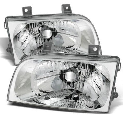 1998-2002 Kia Sportage Par Focos Fondo Cromado (Chofer & Pasajero) - PAL Auto Parts