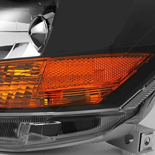 2007-2012 Toyota Yaris Sedan Par Focos Fondo Negro (Chofer & Pasajero) - PAL Auto Parts